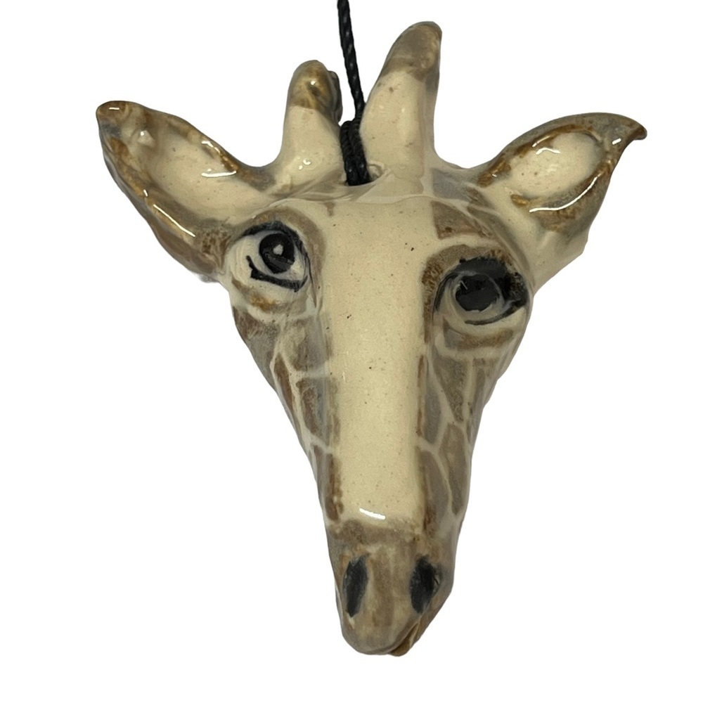 Ceramic Handmade Giraffe African Animal Safari Necklace
